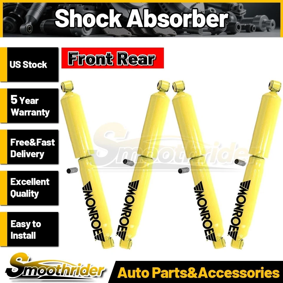 Monroe 4pcs Front Rear Shock Absorber For 1975 1976 1977 1978 Jeep J10 J20 6.6L - Image 1 of 4