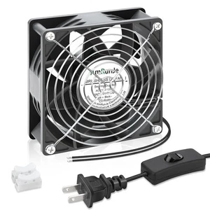 EC Muffin Axial Fan with Plug 120mm x 38 mm High Airflow AC x 38mm - Bild 1 von 6