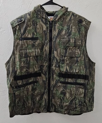 Jr. G.I. By Rothco Full-Zip Hooded Ranger Vest Boy's Size XL Camouflage Hunting - Image 1 of 4