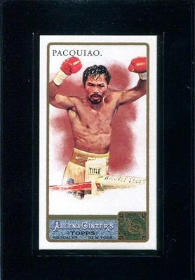 2011 Manny Pacquiao Rookie Card Topps Allen & Ginter Mini #262 Flyweight AM - Image 1 of 3