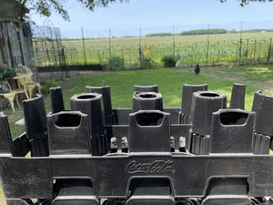 VINTAGE COCA-COLA 2 LITER CARRY CRATE PLASTIC 8 BOTTLE CARRIER HOLDER REHRIG One - Picture 1 of 7