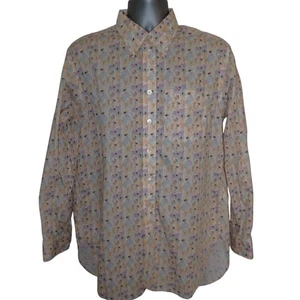 Engineered Garments Button Down Long Sleeve Shirt Surf Beach Pattern Mens S - Picture 1 of 5