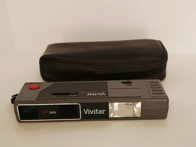 Vivitar 110 LF TELE With BUILT-IN FLASH Film Camera Collector Vintage 1970's - Image 1 of 2