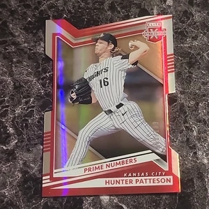 2022 Elite Extra Edition Hunter Patterson Prime Numbers #/299 Die Cut KC Royals - Picture 1 of 2