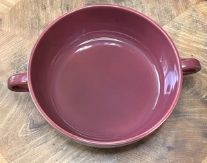 REFLECTIONS BURGUNDY 2 QT Casseruola Servizio Ciotola Vintage Francescano USA NO COPERCHIO - Foto 1 di 5