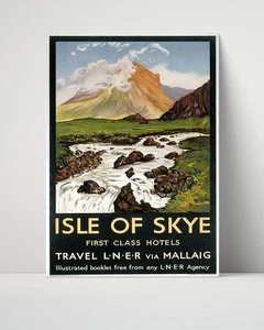 Classic Travel Unframed Poster - Isle Of Skye - Hotels - Picture 1 of 4