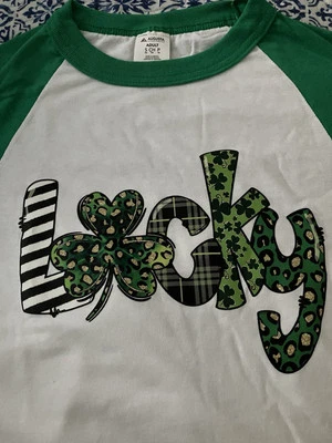 St. Patrick Day 3/4 Sleeve T Shirt Size S - Image 1 of 4