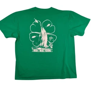 Maglietta Guy Harvey uomo 2XL verde irlandese stavo pescando Marlin St Patrick’s Day maglietta - Foto 1 di 5