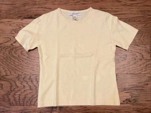 A. Giannetti 100% Kaschmir Kurzarm Pullover Damen Medium Gelb - Bild 1 von 3