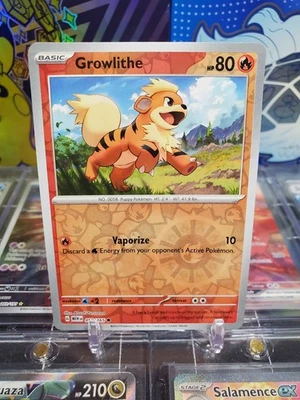 Growlithe 058/165 Reverse Holo Common Pokemon TCG S&V English 151 - Image 1 of 2