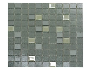 8MM Glass & Crystal Glitter Mosaic Tiles – 8MM Wall Squares for Wall Decoration. - Picture 1 of 7