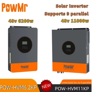 PowMr 6.2kw/11kw Hybrid Solar Wechselrichter On-grid 2 Mppt 230vac 48v Paralle - Bild 1 von 22