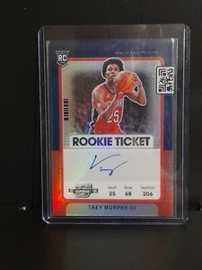 2021-22 Contenders Optic Trey Murphy III Red Prizm Rookie Ticket Auto RC /99