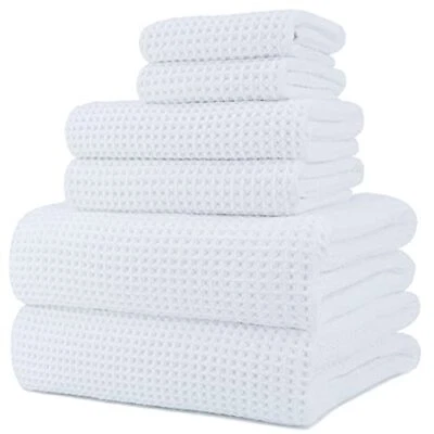 POLYTE Oversize 60 x 30 in. Quick Dry Lint Free Microfiber Bath Towel Set 6 P... - Image 1 of 4