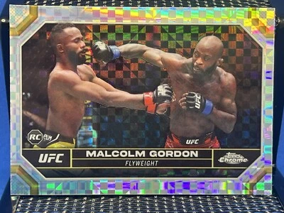 2024 Topps Chrome UFC MALCOLM GORDON  X-Fractor Refractor RC Rookie Card - Image 1 of 2