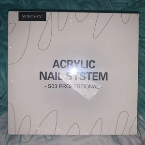 Morovan Acrylic Nail Kit - Acrylic Powder and Liquid Nail System s03 NEW - Picture 1 of 3