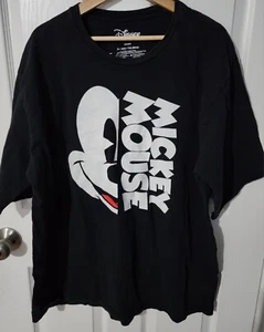 Disney T Shirt Men 2XL Black Shortsleeve Mickey Mouse  - Picture 1 of 4