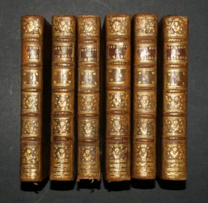 HISTOIRE DU RÈGNE DE L'EMPEREUR CHARLES-QUINT 1771, 6 volumes plein cuir - Imagen 1 de 4