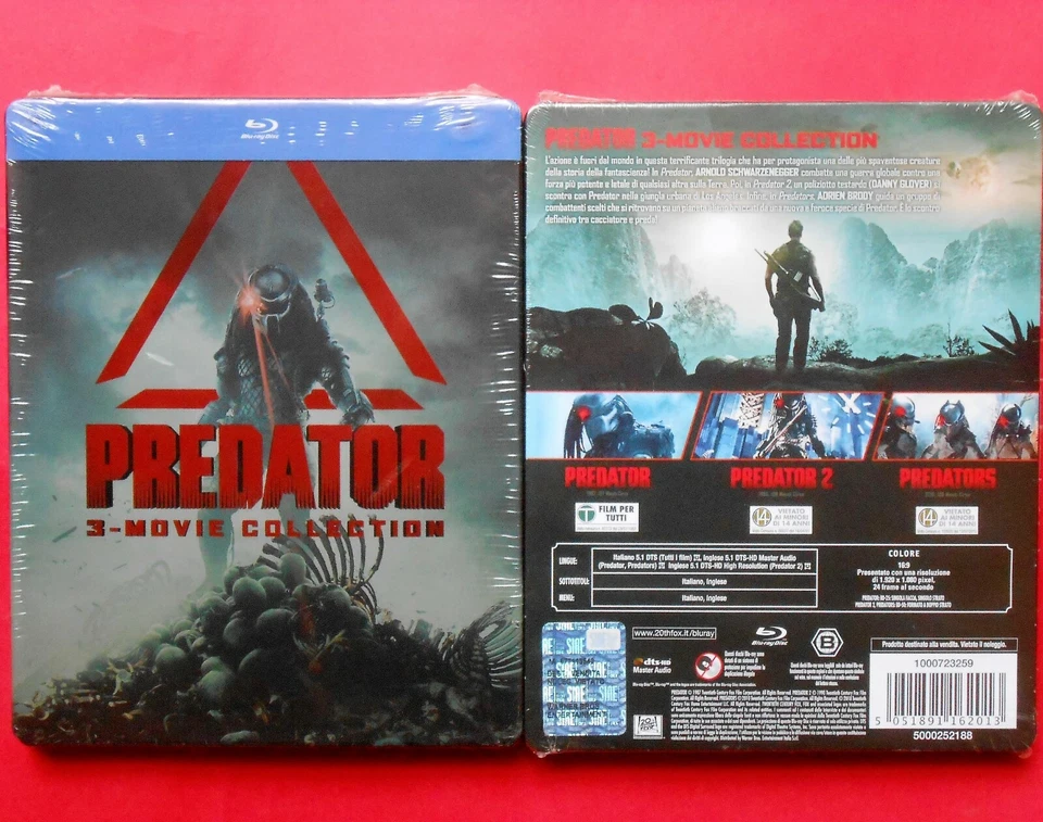 Predator 3 Movie Collection blu ray Steelbook Metal Box Limited Edition Rare GQ - Image 1 of 1