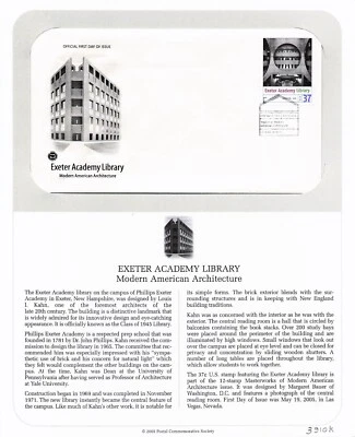 First Day Cover, Postal Commemorative Society 2005, Exeter Academy Library 3910k - Image 1 of 2