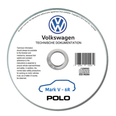 Volkswagen Polo (2010-2018)  manuale officina riparazione su cd - Immagine 1 di 4