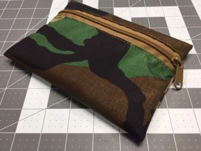LIVESOUTSIDE.COM LIVESOUTSIDE M81 Woodland Camo Tactical Green Zipper Bag Small USA Made Army