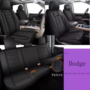 Car 5-Seat Covers For Dodge RAM 1500/2500/3500 2002-2026 Pickup 4-Door Cushion - Picture 1 of 17