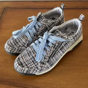 Therafit Sienna Damen-Sport-Freizeitschuh mit seitlichem Reißverschluss blau Wave Tweed Größe 8 - Bild 1 von 15