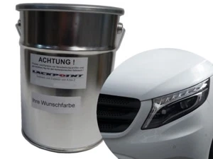 3 Liter Spritzfertigen Wasserbasislack geeignet für Mercedes 147 Weiß Autolack - Picture 1 of 1