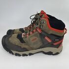 KEEN Ridge Flex Brown Mid Height Waterproof Hiking Boots 1024911 Mens Sz 10.5 W