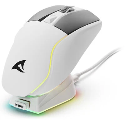 Sharkoon SKILLER SGM50W, Gaming-Maus, optisch, 6400dpi, USB, kabellos, 6 Tasten - Bild 1 von 4