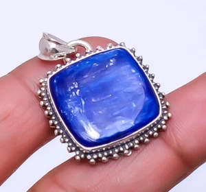 Kyanite - Nepal Gemstone 925 Sterling Silver Pendant 1.72" P_9359_141_26 - Picture 1 of 3