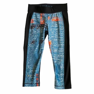 Under Armour Women's Crop Tights Size M Compression Heatgear Leisure Activewear - Picture 1 of 5