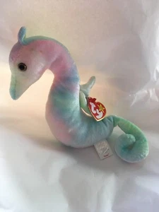 1999 Ty Original Beanie Babies NEON The Pastel Seahorse w Tags - Picture 1 of 7