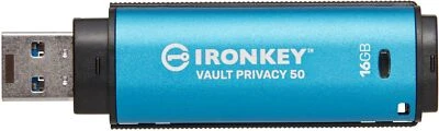 16GB Kingston Technology IronKey Vault Privacy 50 USB3.2 Type-A  Flash Drive - Image 1 of 4