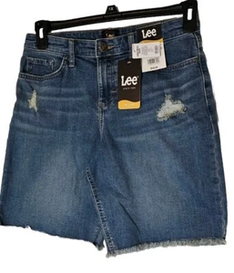 NWT Lee Sz 6 Dad Short Mid Rise Pockets Zip Shorts  - Picture 1 of 10