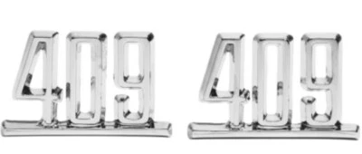 Trim Parts Front Fender Emblem Set For 1964 Bel Air Biscayne Impala USA Made - Image 1 of 4