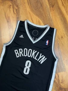 Adidas NBA Brooklyn Nets #8 Williams Black Basketball Sewn Jersey Size S - Picture 1 of 16