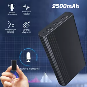 500 Stunden Digital Sprachgesteuerter Recorder Mini Audio Magnetisch MP3 Player 32GB - Bild 1 von 14