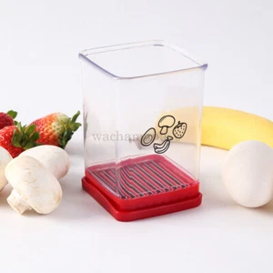 New Fruit Vegetable Speed Slicer with Push Plate Manual Cup Cutter Portable Bana - Picture 1 of 15