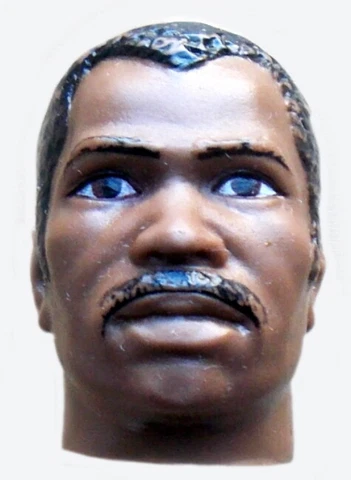 1976 MUHAMMAD ALI 10" black mego BOXING figure -- KEN NORTON -- HEAD Cover