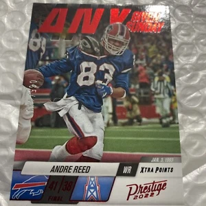 Andre Reed Red Parallel 065/449 Any Given Sunday Panini Prestige Football 2022 - Picture 1 of 4