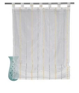 Raffrollo, Farbe gelb/grau, 1 Stück, my home, -818489-  mit Schlaufen, Lieferung - Bild 1 von 24