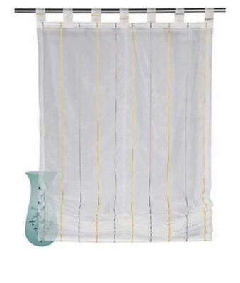 Raffrollo, Farbe gelb/grau, 1 Stück, my home, -818489-  mit Schlaufen, Lieferung - Bild 1 von 4