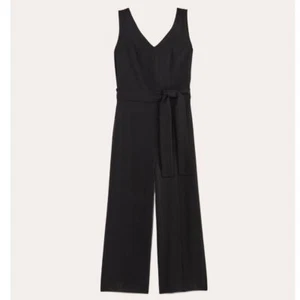 Mono GoWeave Japonés Everlane Sin Mangas Pierna Ancha Negro Mujer 0 Nuevo sin Etiquetas - Imagen 1 de 13