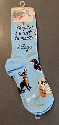 Calcetines para mujer Blue Q People I Want To Meet Dogs talla 5-10 nuevos con etiquetas Foto 1 de 4