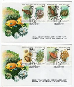 CHILE 1992 Isla de Pascua Easter Island Ile de Paque wildlife FDC - Picture 1 of 1