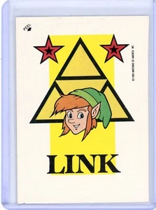 1989 O-PEE-CHEE OPC Nintendo Series 2 #66 "LINK/ZELDA" WHITE BORDER STICKER - Picture 1 of 2