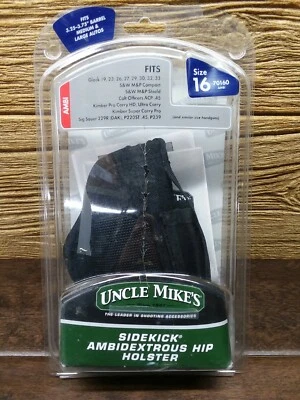 Uncle Mike's Off-Duty ambi Sidekick Holster (Size 16, Black) missing retention - Image 1 of 4