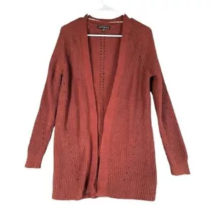 Love Ellie Damen-Cardigan XS XSmall rostorange offen Boho Hippie Herbst neu ohne Etikett - Bild 1 von 11